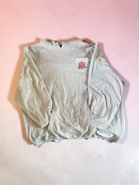 Gray Rose Graphic Women's Sweatshirt